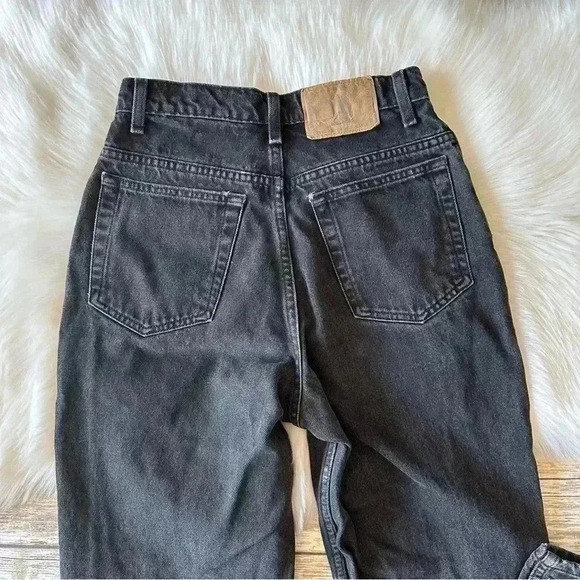 Vintage Anne Klein High Waisted Mom Jeans Black Sz 25 - Picture 5 of 10